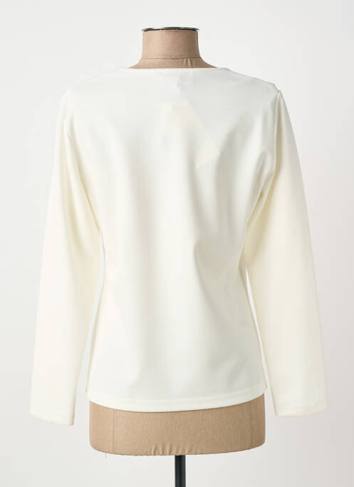 Top stretch manches longues blanc GUY DUBOUIS femme
