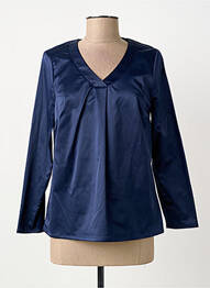 Blouse manches longues manches longues bleu GREGORY PAT femme