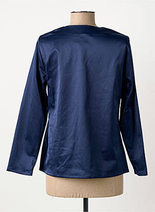 Blouse manches longues manches longues bleu GREGORY PAT femme