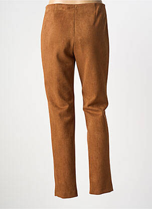 Pantalon slim taille élastique taille normale marron GUY DUBOUIS femme