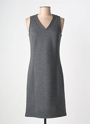Robe mi-longue sans manche sans manche gris MERI & ESCA femme