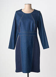 Robe mi-longue manches longues manches longues bleu MERI & ESCA femme