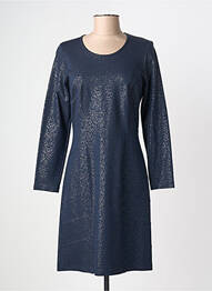 Robe mi-longue manches longues manches longues bleu MERI & ESCA femme