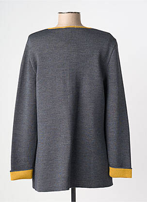 Gilet manches longues col rond gris PAUPORTÉ femme