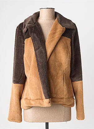 Veste casual finition intérieure doublée marron MERI & ESCA femme