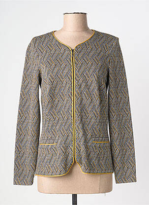 Veste casual col rond noir WEINBERG femme