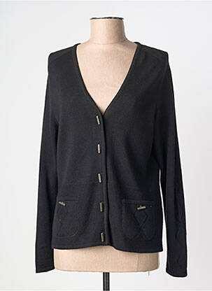 Gilet manches longues coupe cintrée noir PAUPORTÉ femme