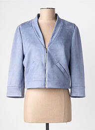 Veste casual tissage suedine bleu MERI & ESCA femme