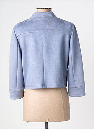Veste casual tissage suedine bleu MERI & ESCA femme