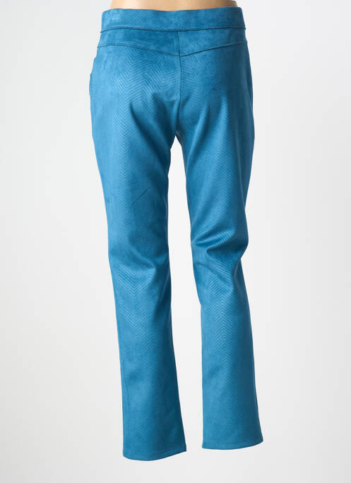 Pantalon slim taille élastique taille normale bleu GUY DUBOUIS femme