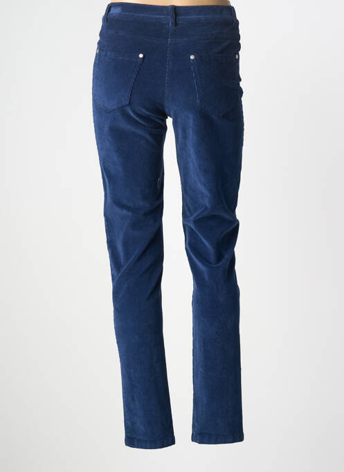 Pantalon slim stretch taille normale bleu GUY DUBOUIS femme