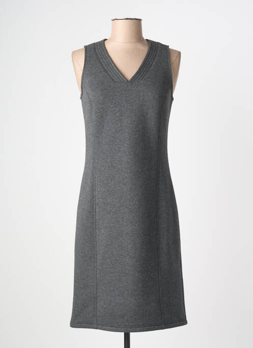 Robe mi-longue sans manche sans manche gris MERI & ESCA femme