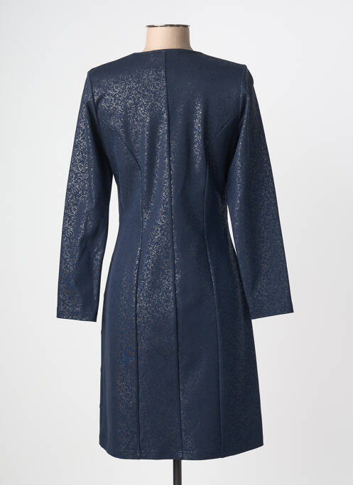 Robe mi-longue manches longues manches longues bleu MERI & ESCA femme