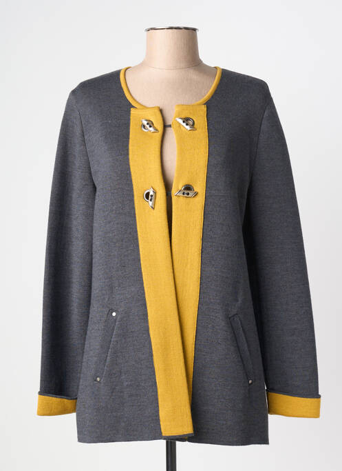 Gilet manches longues manches longues gris PAUPORTÉ femme