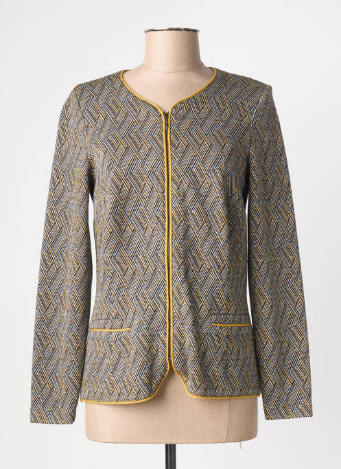 Veste casual col rond noir WEINBERG femme
