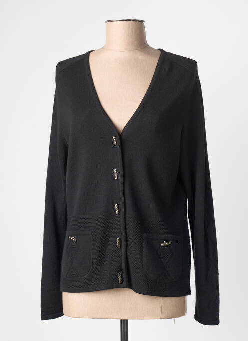 Gilet manches longues coupe cintrée noir PAUPORTÉ femme