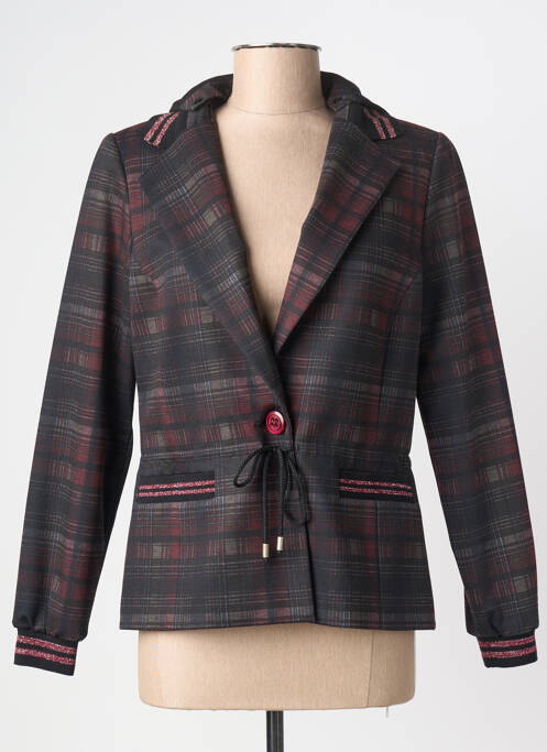 Veste casual col tailleur noir MERI & ESCA femme