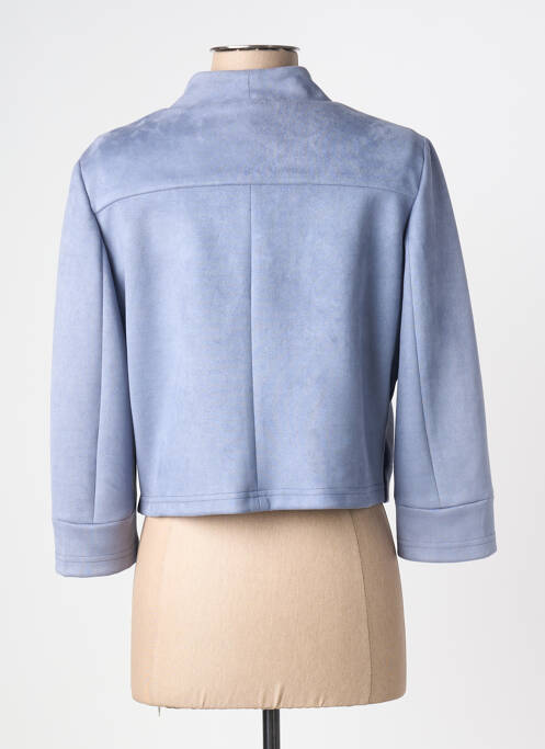Veste casual tissage suedine bleu MERI & ESCA femme