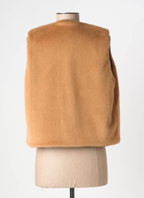Gilet sans manche coupe cintrée marron MERI & ESCA femme