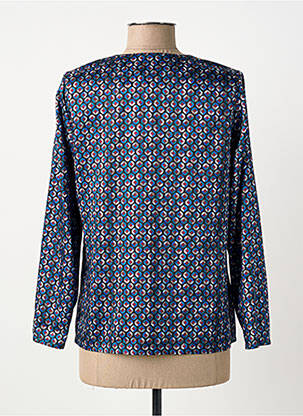 Top imprimé fantaisie manches longues bleu GREGORY PAT femme