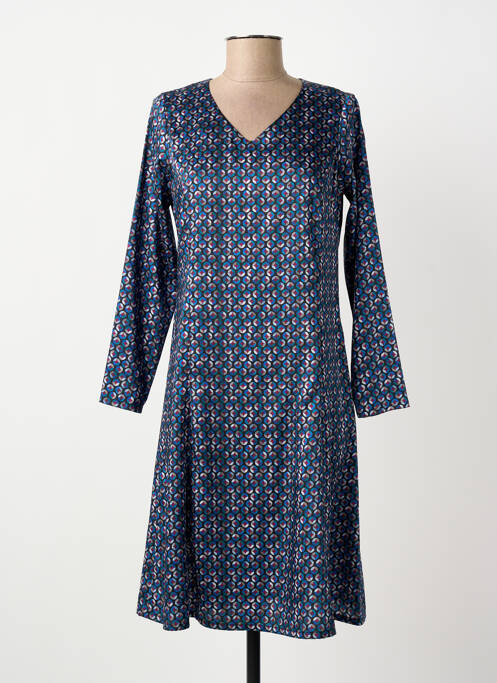 Robe mi-longue bleu GREGORY PAT femme