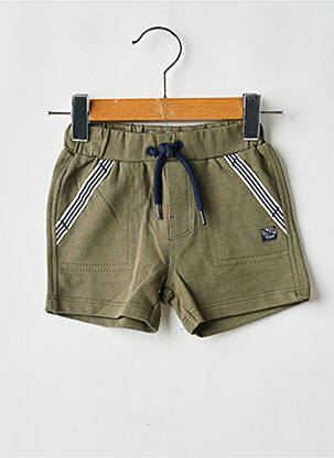 Short poches taille élastique vert ELLE EST OU LA MER garçon