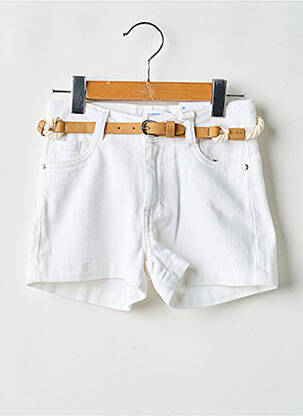 Short fermeture zippée sous rabat boutonné beige MAYORAL fille