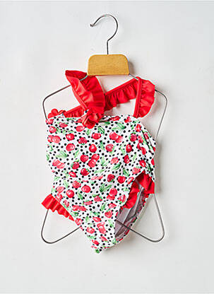 Maillot de bain 1 pièce stretch rouge MAYORAL fille