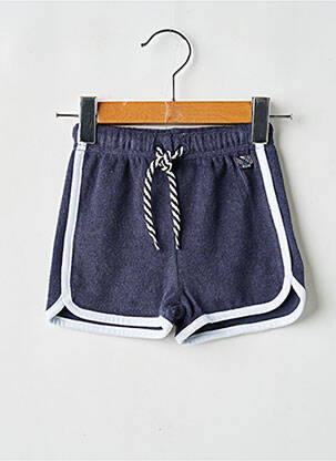 Short bleu ELLE EST OU LA MER garçon