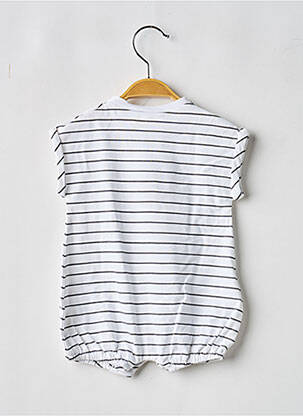 Combishort tissage jersey manches courtes blanc MAYORAL fille