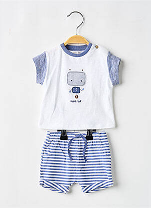 Ensemble short taille élastique bleu MAYORAL garçon
