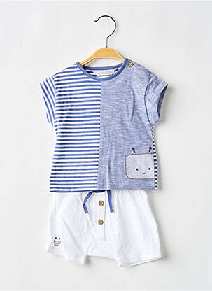 Ensemble short tissage jersey bleu MAYORAL garcon