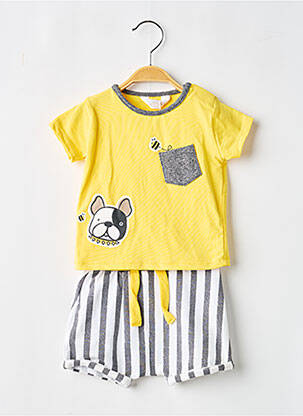 Ensemble short tissage jersey jaune MAYORAL garcon