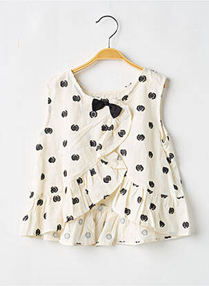 Top sans manche sans manche beige MAYORAL fille