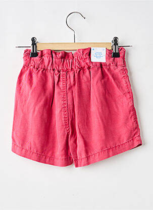 Short poches taille élastique rose MAYORAL fille