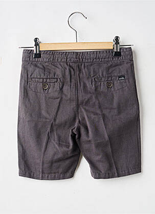 Bermuda tissage popeline taille élastique gris MAYORAL garçon