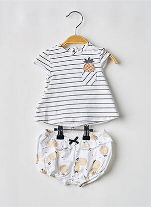 Ensemble pantalon blanc MAYORAL fille