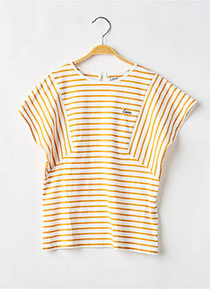 Top jaune ELLE EST OU LA MER fille