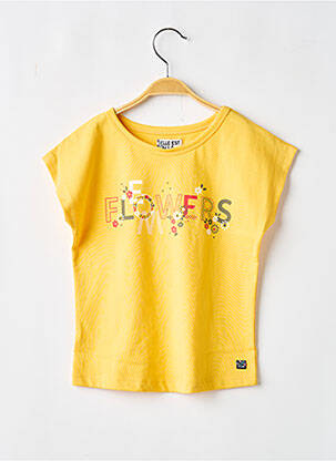 T-shirt jaune ELLE EST OU LA MER fille