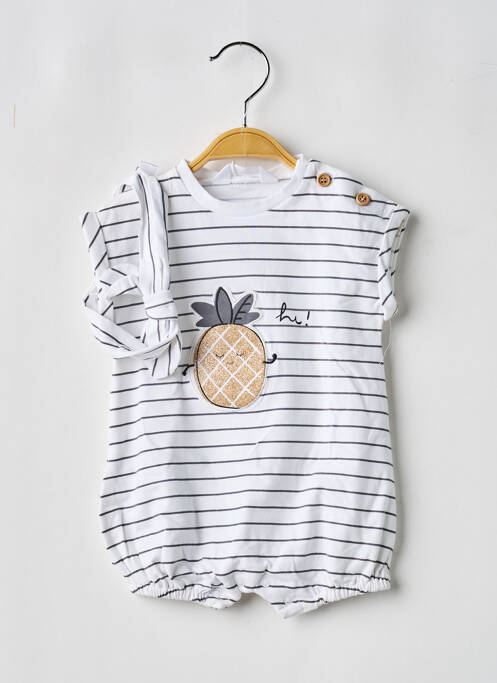 Combishort blanc MAYORAL fille