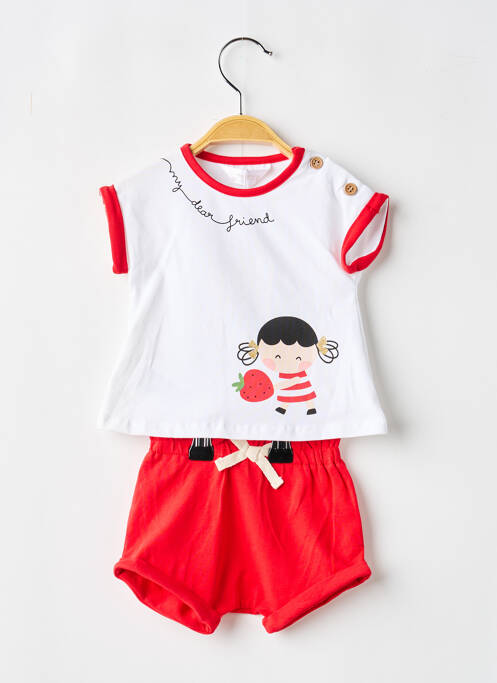 Ensemble short rouge MAYORAL fille