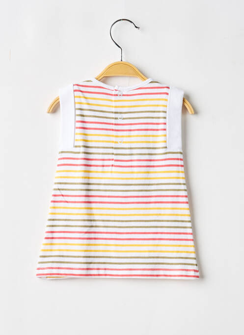 Robe courte blanc ELLE EST OU LA MER fille