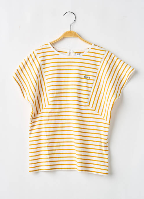 Top jaune ELLE EST OU LA MER fille