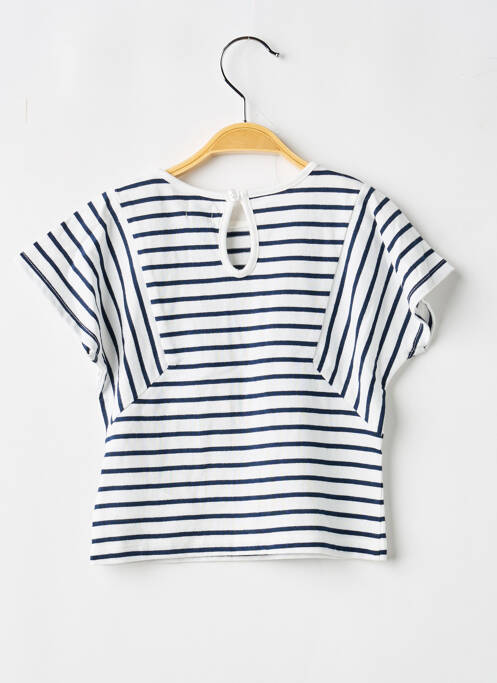 T-shirt bleu ELLE EST OU LA MER fille