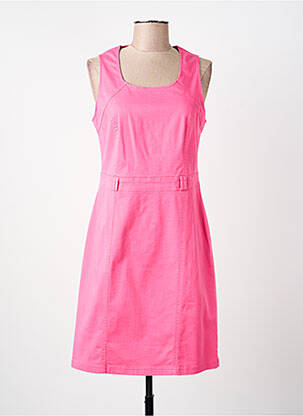 Robe mi-longue sans manche sans manche rose MERI & ESCA femme