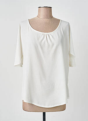 Top manches courtes manches courtes blanc GUY DUBOUIS femme