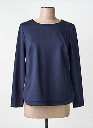 Pull coupe droite manches longues bleu MERI & ESCA femme