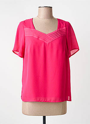 Top manches courtes manches courtes rose FRANCE RIVOIRE femme