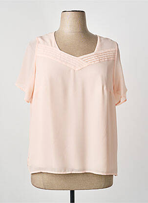 Top manches courtes manches courtes rose clair FRANCE RIVOIRE femme