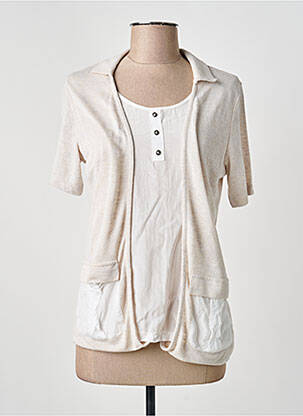 Top manches courtes manches courtes beige MERI & ESCA femme